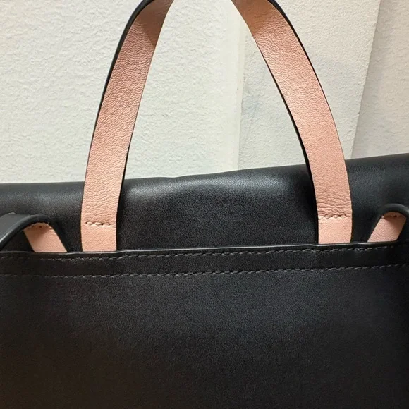 Kate Spade Megyn Sommerville Road Black Leather Backpack - Picture 3 of 6